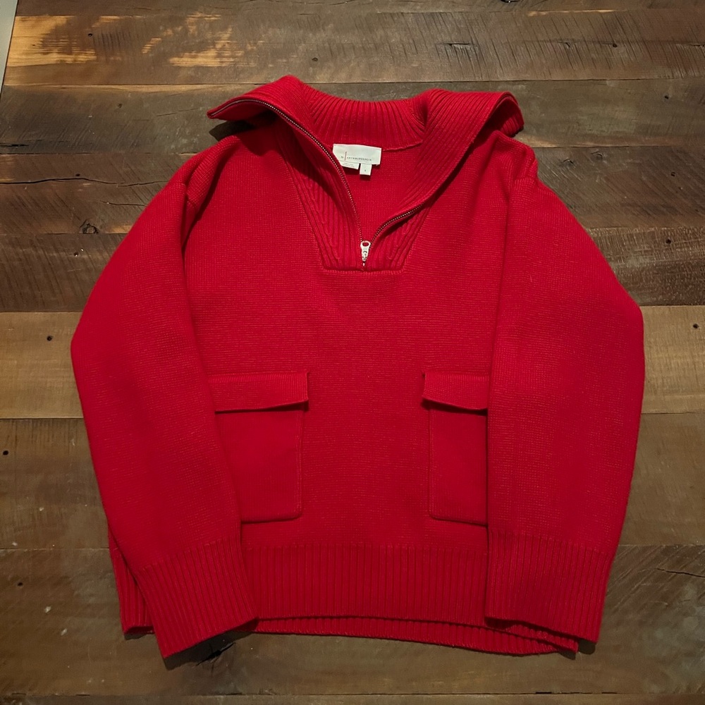 Anthropologie English Factory Half Zip Pullover Sweater - Picture 3 of 4